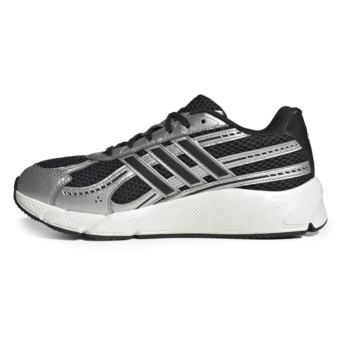 Tênis Adidas Technochaos 2000 Preto Feminino vista superior e lateral mostrando detalhes do cabedal